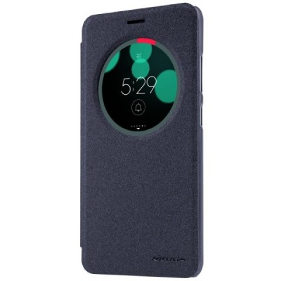 Asus Zenfone 3 Laser (ZC551KL) pilkas odinis atverčiamas Nillkin Sparkle dėklas / Priedai.lt