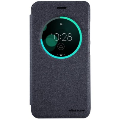 Asus Zenfone 3 5.2 (ZE520KL) pilkas odinis atverčiamas Nillkin Sparkle dėklas / Priedai.lt