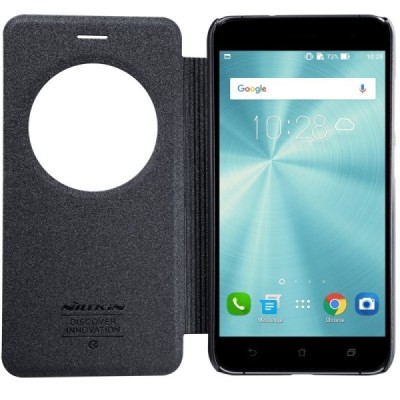 Asus Zenfone 3 5.2 (ZE520KL) „Nillkin“ Sparkle atvēramais pelēks maciņš / Vacins.lv