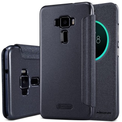 Asus Zenfone 3 5.2 (ZE520KL) „Nillkin“ Sparkle atvēramais pelēks maciņš / Vacins.lv