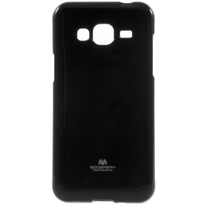 Samsung Galaxy J3 2016 (J310) Mercury melns cieta silikona (TPU) futrālis / Vacins.lv