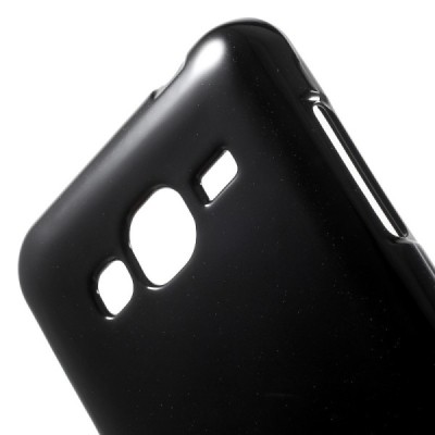 Samsung Galaxy J3 2016 (J310) Mercury melns cieta silikona (TPU) futrālis / Vacins.lv