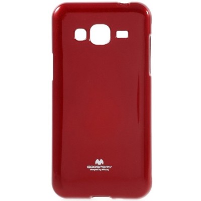 Samsung Galaxy J3 2016 (J310) Mercury sarkans cieta silikona (TPU) futrālis / Vacins.lv