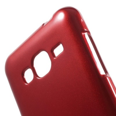 Samsung Galaxy J3 2016 (J310) Mercury sarkans cieta silikona (TPU) futrālis / Vacins.lv