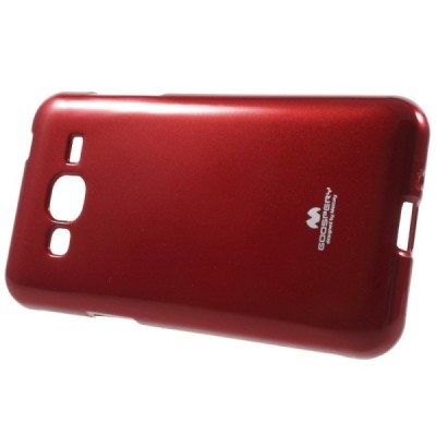 Samsung Galaxy J3 2016 (J310) Mercury sarkans cieta silikona (TPU) futrālis / Vacins.lv