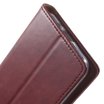 Mercury Blue Moon Samsung Galaxy J3 2016 (J310) atvērams bordo ādas maciņš / Vacins.lv