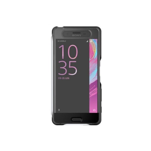 „Sony“ Style Cover Touch origināls atvēramais maciņš - melns (X Performance)