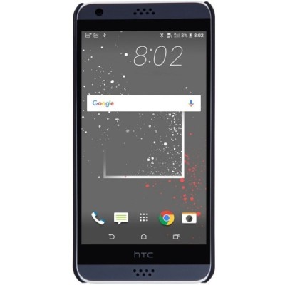 HTC Desire 530 (Desire 630) Nillkin Frosted Shield melns plastmasas apvalks + ekrāna aizsargplēve / Vacins.lv