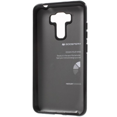 Asus Zenfone 3 Laser (ZC551KL) juodas Mercury kieto silikono (TPU) dėklas / Priedai.lt