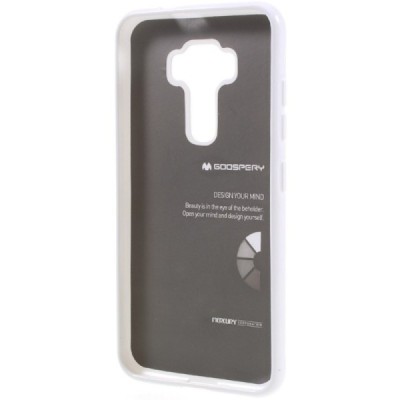 Asus Zenfone 3 5.2 (ZE520KL) Mercury balts cieta silikona (TPU) futrālis / Vacins.lv