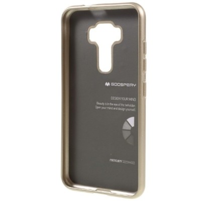 Asus Zenfone 3 5.2 (ZE520KL) auksinis Mercury kieto silikono (TPU) dėklas / Priedai.lt