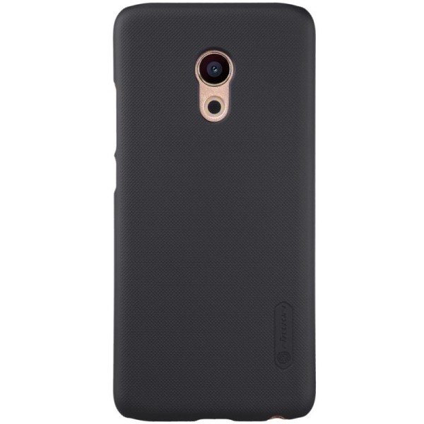 „Nillkin“ Frosted Shield apvalks - melns + ekrāna aizsargplēve (Pro 6)