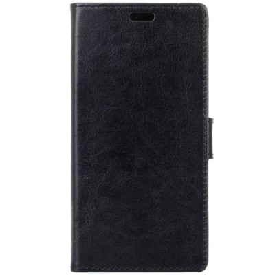 Meizu Pro 6 atvēramais ādas melns maciņš (maks) / Vacins.lv