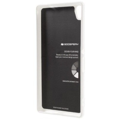 Sony Xperia XA Ultra (F3212, F3216) baltas Mercury kieto silikono (TPU) dėklas / Priedai.lt