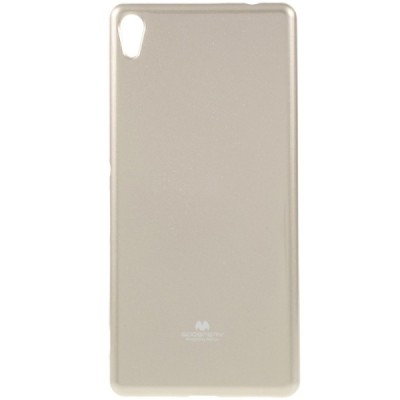 Sony Xperia XA Ultra (F3212, F3216) auksinis Mercury kieto silikono (TPU) dėklas / Priedai.lt