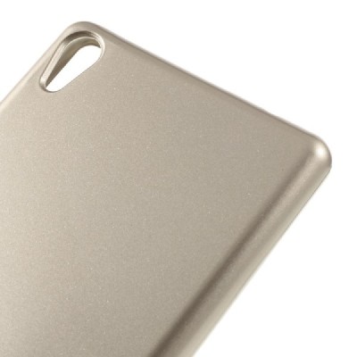 Sony Xperia XA Ultra (F3212, F3216) auksinis Mercury kieto silikono (TPU) dėklas / Priedai.lt