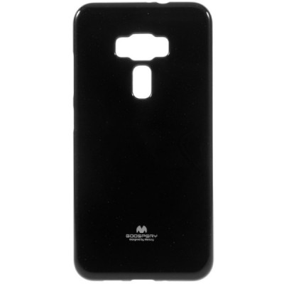 Asus Zenfone 3 5.5 (ZE552KL) Mercury melns cieta silikona (TPU) futrālis / Vacins.lv