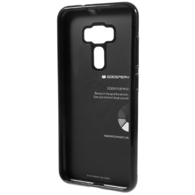 Asus Zenfone 3 5.5 (ZE552KL) juodas Mercury kieto silikono (TPU) dėklas / Priedai.lt
