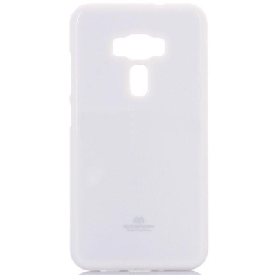 Asus Zenfone 3 5.5 (ZE552KL) Mercury balts cieta silikona (TPU) futrālis / Vacins.lv