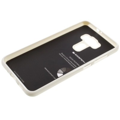 Asus Zenfone 3 5.5 (ZE552KL) Mercury balts cieta silikona (TPU) futrālis / Vacins.lv