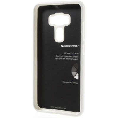 Asus Zenfone 3 5.5 (ZE552KL) Mercury balts cieta silikona (TPU) futrālis / Vacins.lv