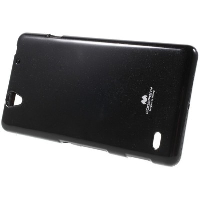Sony Xperia C4 (E5303, E5306, E5353) juodas Mercury kieto silikono (TPU) dėklas / Priedai.lt