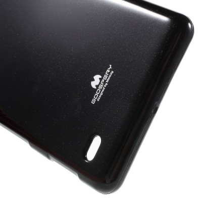 Sony Xperia C4 (E5303, E5306, E5353) juodas Mercury kieto silikono (TPU) dėklas / Priedai.lt