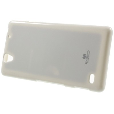 Sony Xperia C4 (E5303, E5306, E5353) baltas Mercury kieto silikono (TPU) dėklas / Priedai.lt