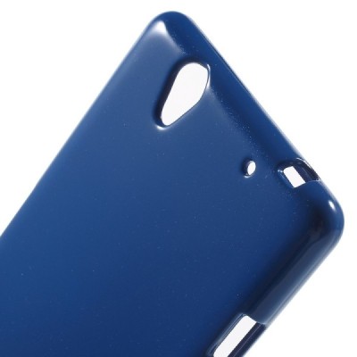 Sony Xperia C4 (E5303, E5306, E5353) tamsiai mėlynas Mercury kieto silikono (TPU) dėklas / Priedai.lt