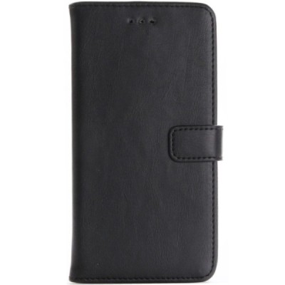 Asus Zenfone 3 5.5 (ZE552KL) atvēramais ādas melns retro maciņš (maks) / Vacins.lv