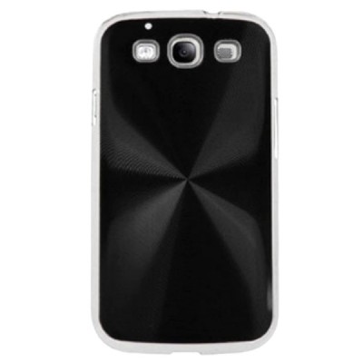 CD stiliaus juodas Samsung Galaxy S3 i9300 dėklas (dėkliukas, nugarėlė) / Priedai.lt