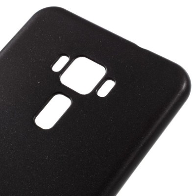 Asus Zenfone 3 5.5 (ZE552KL) cieta silikona (TPU) melns apvalks / vacins.lv