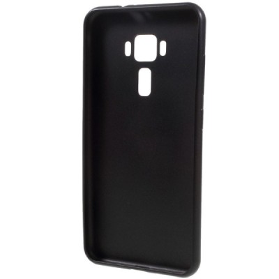 Asus Zenfone 3 5.5 (ZE552KL) cieta silikona (TPU) melns apvalks / vacins.lv