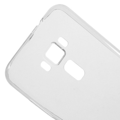 Asus Zenfone 3 5.5 (ZE552KL) dzidrs (caurspīdīgs) cieta silikona TPU pasaulē planākais apvalks / Vacins.lv