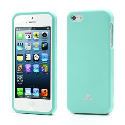 „Mercury“ Color kieto silikono (TPU) žalias (mėtinis) Apple iPhone SE (5, 5s) dėklas (dėkliukas) / Priedai.lt