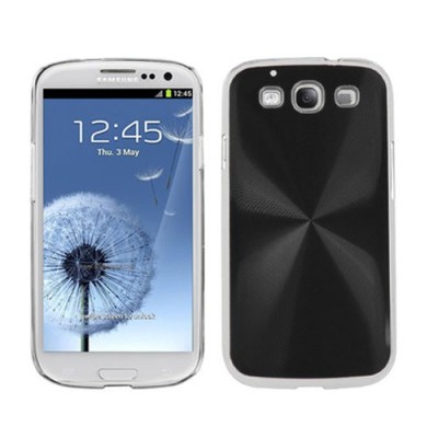 CD stiliaus juodas Samsung Galaxy S3 i9300 dėklas (dėkliukas, nugarėlė) / Priedai.lt