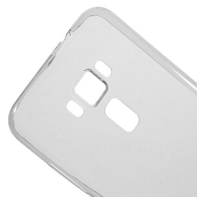 Asus Zenfone 3 5.5 (ZE552KL) dzidrs (caurspīdīgs) cieta silikona TPU pasaulē planākais pelēks apvalks / Vacins.lv