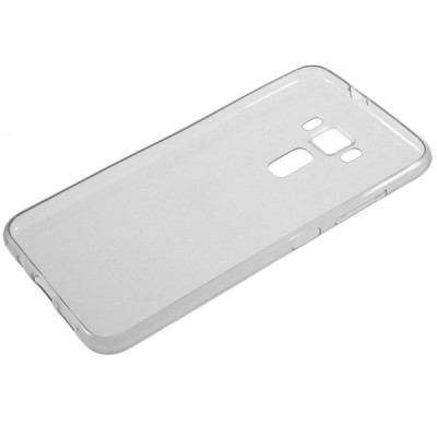 Asus Zenfone 3 5.5 (ZE552KL) dzidrs (caurspīdīgs) cieta silikona TPU pasaulē planākais pelēks apvalks / Vacins.lv
