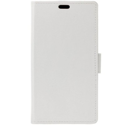 Asus Zenfone 3 Laser (ZC551KL) atvēramais ādas balts maciņš (maks) / Vacins.lv