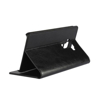 Asus Zenfone 3 5.2 (ZE520KL) atvēramais ādas melns maciņš (maks) / Vacins.lv