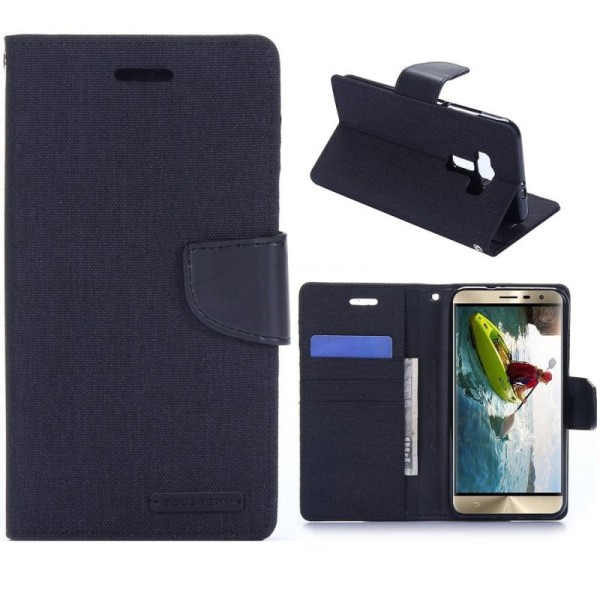 „Mercury“ atvērams maciņš - melns (Zenfone 3 5.5)