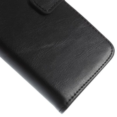 Apple iPhone 6 (6s) atvēramais ādas melns retro maciņš (maks) / Vacins.lv