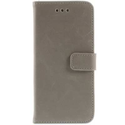 Apple iPhone 6 (6s) atverčiamas smėlio spalvos odinis retro dėklas - piniginė / Priedai.lt