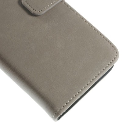 Apple iPhone 6 (6s) atverčiamas smėlio spalvos odinis retro dėklas - piniginė / Priedai.lt