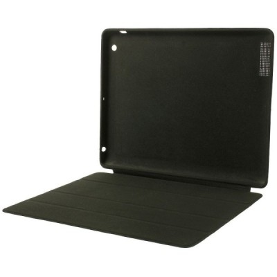 Apple iPad 2 / 3 / 4 klasisks atvēramais melns futrālis / Vacins.lv
