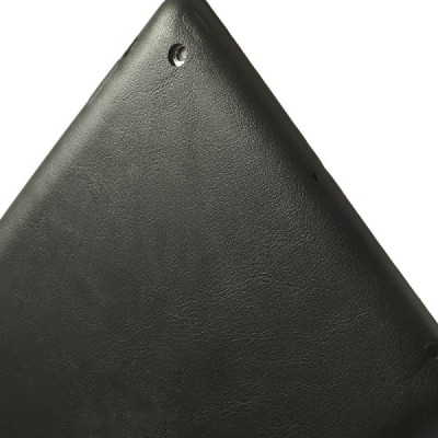 Apple iPad 2 / 3 / 4 klasisks atvēramais melns futrālis / Vacins.lv