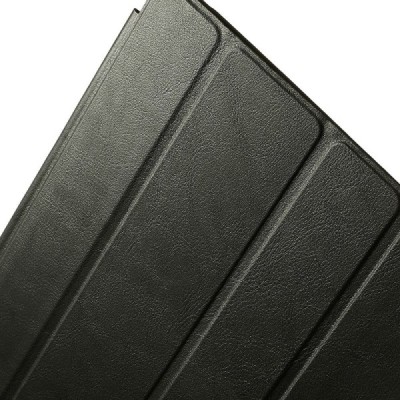 Apple iPad 2 / 3 / 4 klasisks atvēramais melns futrālis / Vacins.lv