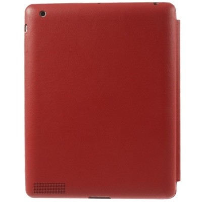 Apple iPad 2 / 3 / 4 klasisks atvēramais sarkans futrālis / Vacins.lv