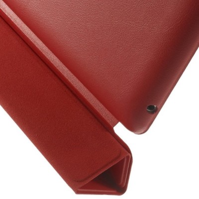 Apple iPad 2 / 3 / 4 klasisks atvēramais sarkans futrālis / Vacins.lv