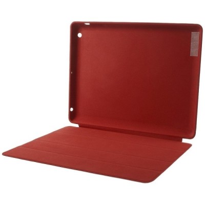 Apple iPad 2 / 3 / 4 klasisks atvēramais sarkans futrālis / Vacins.lv